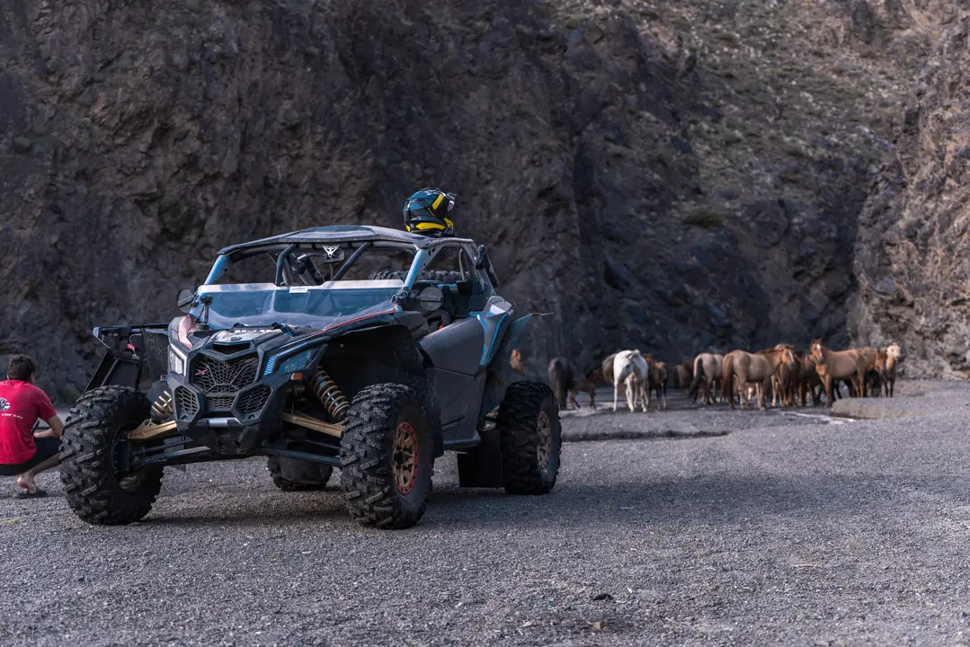Overlanding Mongolei — Geländefahrzeug auf Schotterpiste